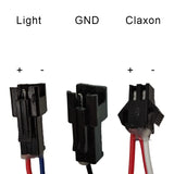 Projecteur à LED avec klaxon blanc 36V-60V avec connecteur SM
