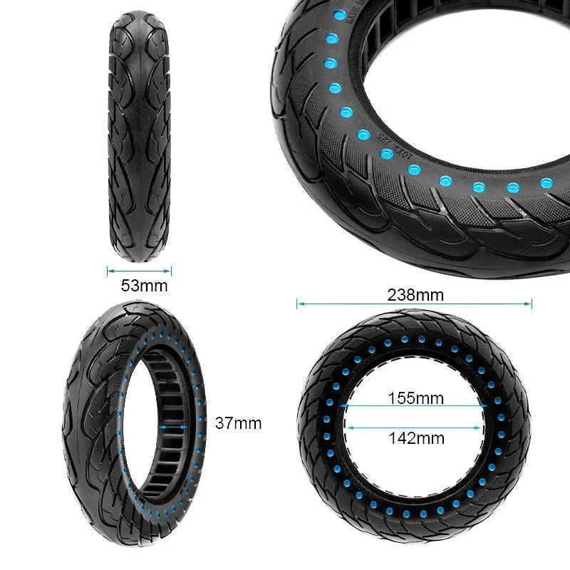 Pneu plein ultraléger 10x2,125-6,1/B34 - points bleus [Nedong]