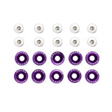 Rondelle JDM violette avec vis M6x16 - 10 pcs