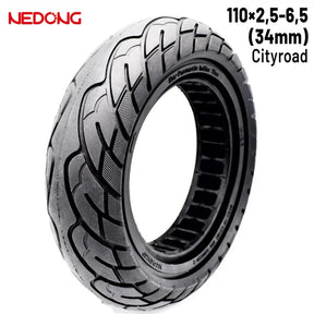 Roue pleine 10 × 2,5-6 (34 mm) [Nedong]