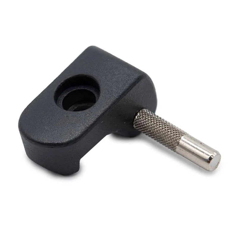 Crochet en acier inoxydable noir avec tige de 6mm pour Xiaomi Mi3