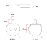 Plaquette de frein CT004-R en résine - 2pcs