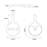 Plaquette de frein CT007-R en résine - 2pcs
