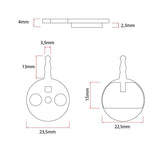 Plaquette de frein CT010-R en résine - 2pcs