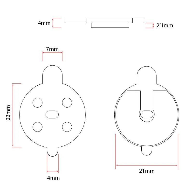 Plaquette de frein CT001-R en résine pour NIU - 2pcs