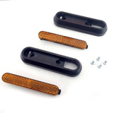 Catadioptre noir avec réflecteur jaune pour Xiaomi - 2 pcs.