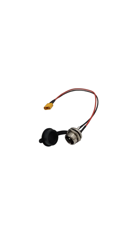TEVERUN FIGHTER 10, 10+, 11, 11+, SUPREME, 7260R | CONNECTEUR DE CHARGE V1+ CACHE, vue principale de face, pièce de rechange certifiée (Connecteurs) compatible Volt pour trottinette électrique.