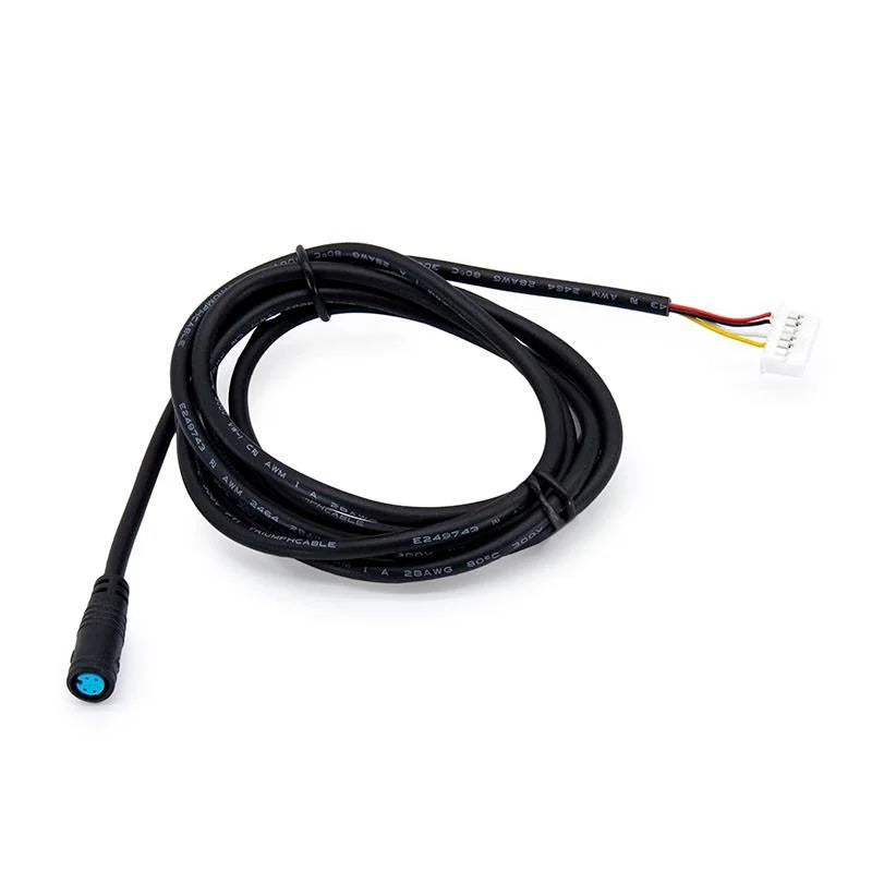 Câble data étanche 8 mm HY de 1,5 m pour Ninebot Max G30, vue du câble de connexion display et contrôleur pour trottinette électrique.