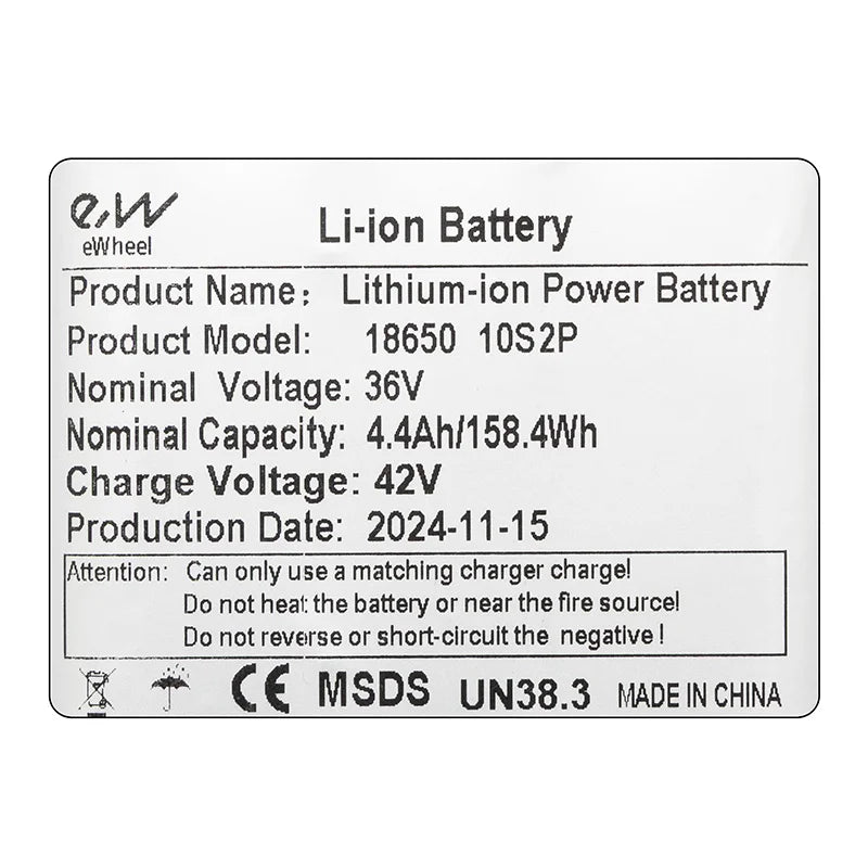 Batterie externe 36v 4.4 à / h [Ewheel]