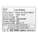 Batterie externe 36v 4.4 à / h [Ewheel]