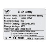Batterie externe 36V 12,8 à / h [Ewheel]