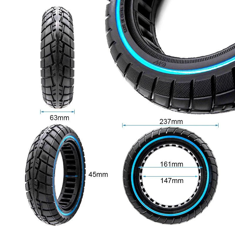 Pneu plein ultraléger offroad ligne bleue 60/70-6,5/B44 [Ewheel]