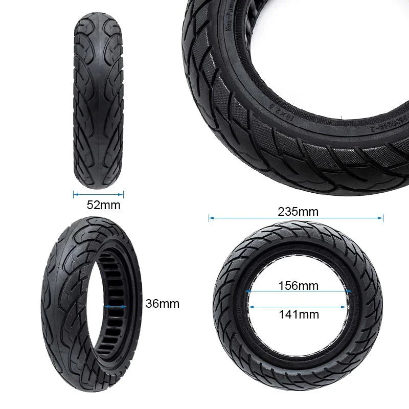 Pneu plein ultraléger 10x2,125 - ligne noire [Ewheel]