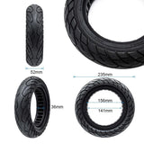Pneu plein ultraléger 10x2,125 - ligne noire [Ewheel]