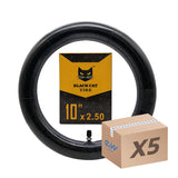 Chambre à air 10x2,5 Black Cat - valve droite - 5pcs