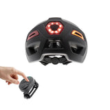 Casque CP04 noir M avec clignotant