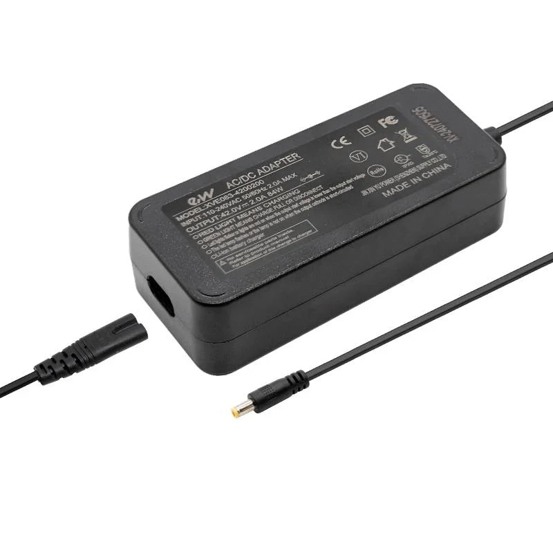 Chargeur Premium 36V (sortie 42v) 2A DC connector 5,5x2,1mm