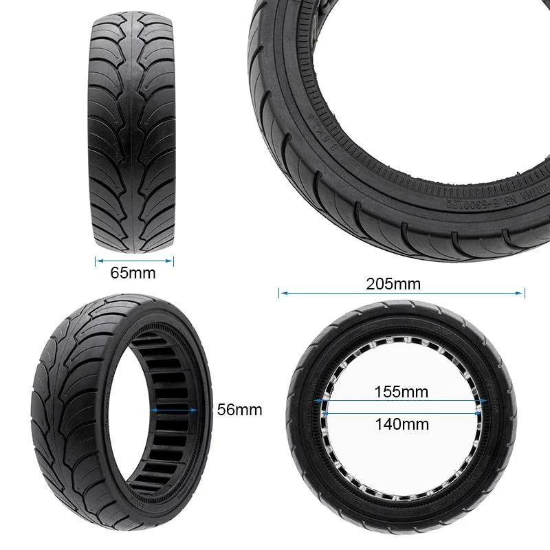 Pneu plein ultraléger 8,5x2-6,1/B58 Ewheel