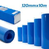 Gaine thermorétractable bleu 120mm 10M
