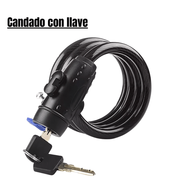 Antivol avec clé pour vélo ou scooter