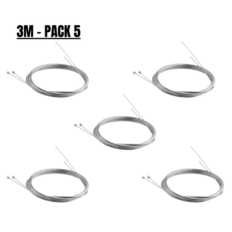 Câble de frein universel pour vélos et scooters 3M [pack 5]