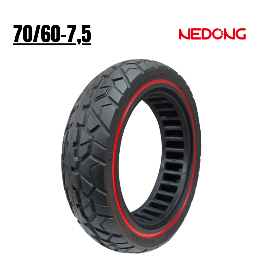Roue solide 70/60-7,5 – Rouge [Nedong]
