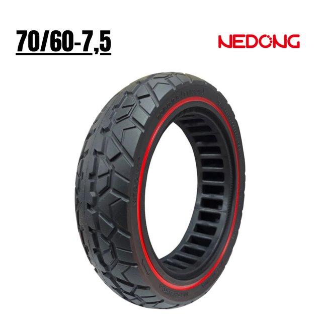 Roue solide 70/60-7,5 – Rouge [Nedong]