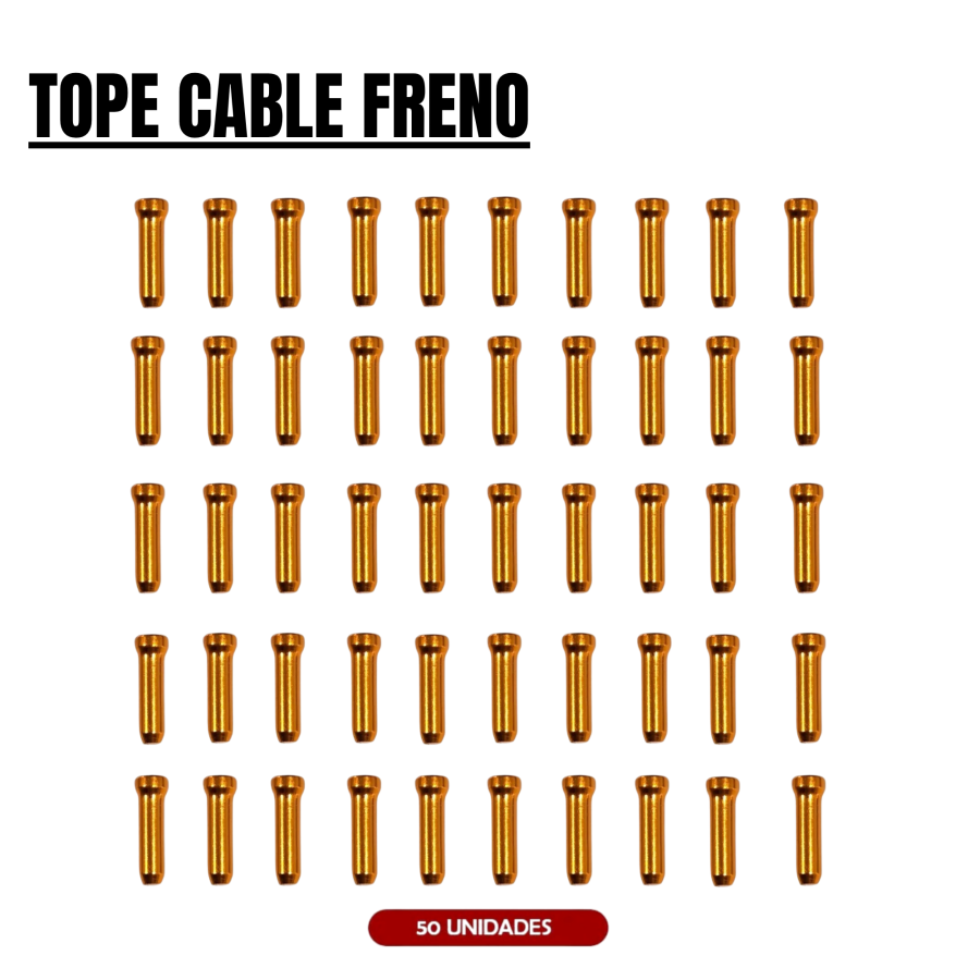 Bouchon de câble de frein orange vif (Pack 50)