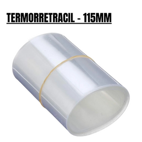 Gaine thermorétractable transparente pour piles – 115mm