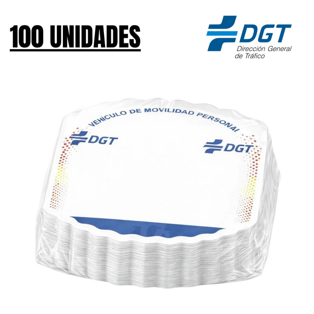 Plaques d'immatriculation DGT – 100 unités