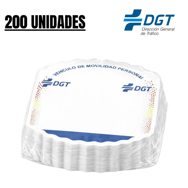 Plaques d'immatriculation DGT – 200 unités