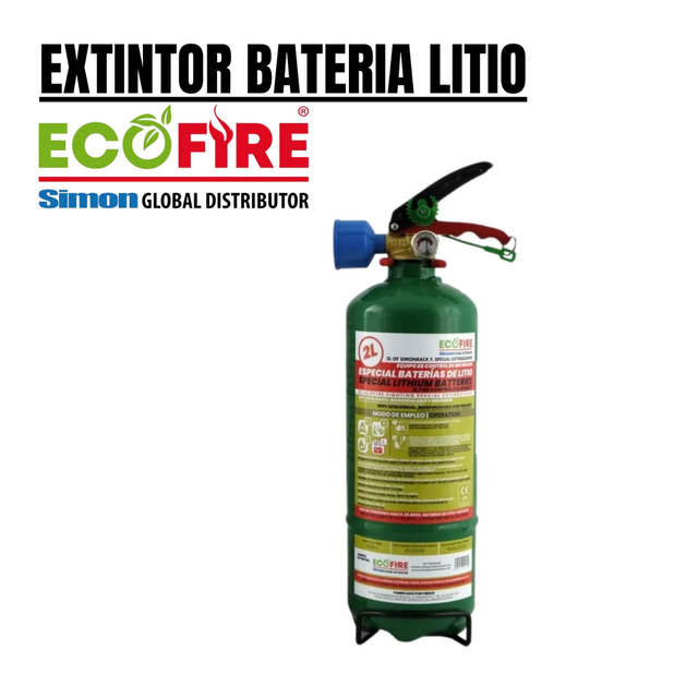 Extincteur à batterie au lithium [2L] – EcoFire