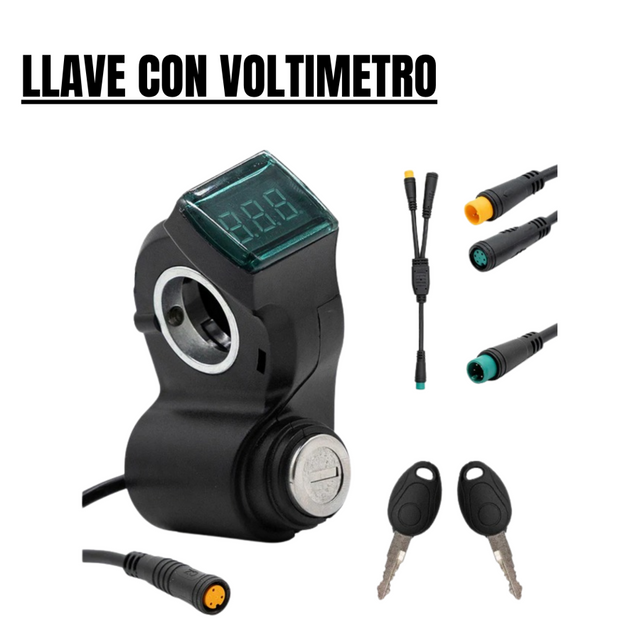 Clé avec voltmètre pour SmartGyro – Connecteur étanche