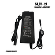 Chargeur 48V [Sortie 54,6V] – 2A [Connecteur Juliette] – QUALITÉ PREMIUM