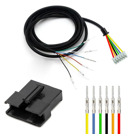 Câble data Imax SM 1,55 m pour écran EY3 Minimotors, vue du faisceau avec connecteurs pour trottinette électrique.