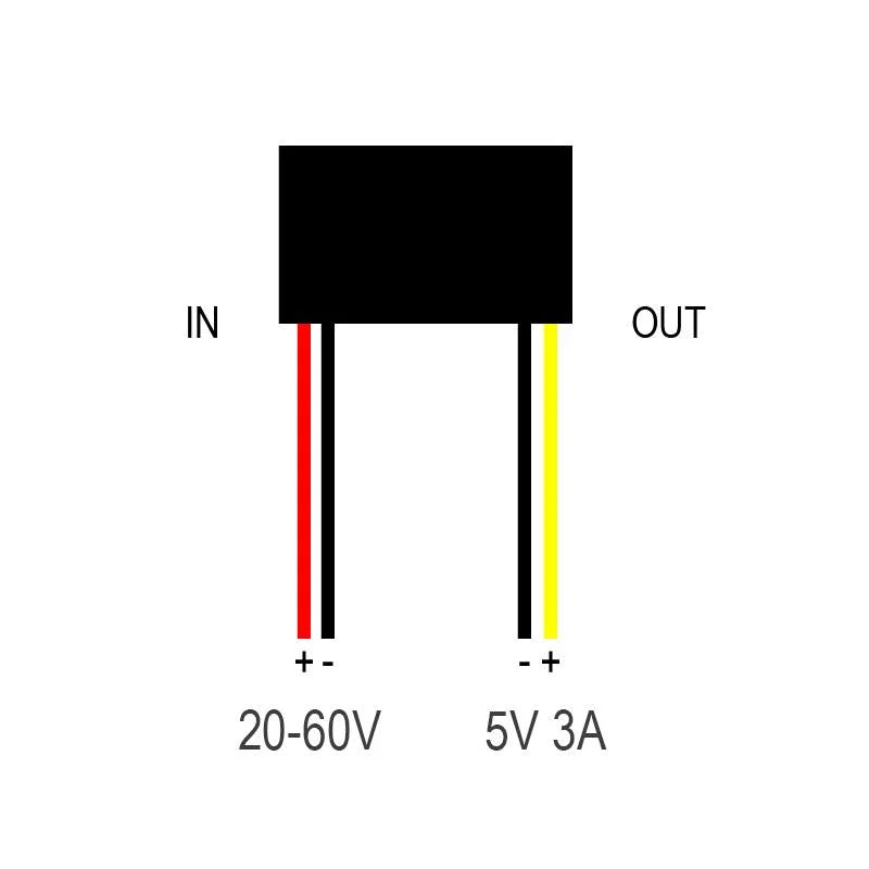 Convertisseur DC 20-60V vers 5V 3A [Fulree]
