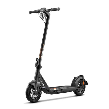 Trottinette électrique NIU KQi Air X EU-GD dorée avec cadre ultraléger en fibre de carbone, design premium et mobilité urbaine haut de gamme.