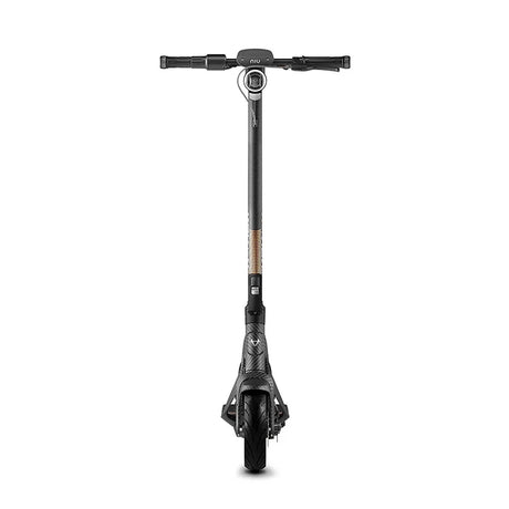 Trottinette électrique NIU KQi Air X EU-GD dorée vue de profil, avec cadre en fibre de carbone, design épuré et conception ultralégère.