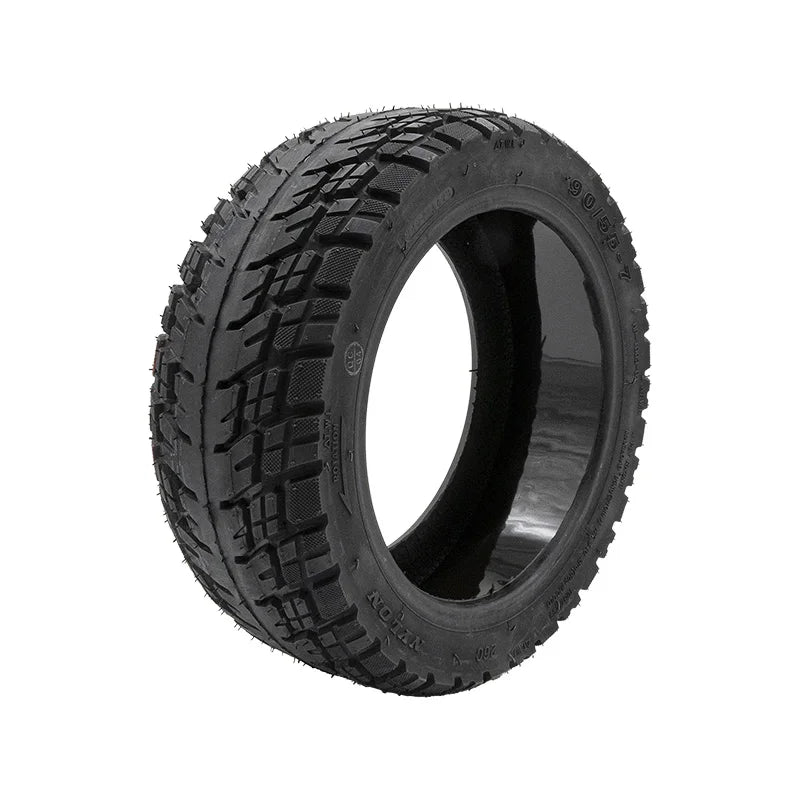 Pneu tubeless off-road 90/55-7 rouge avec gel