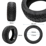 Pneu tubeless off-road 90/55-7 rouge avec gel