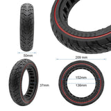 Pneu plein off-road 8,5x2 (50/75-6,1) rouge
