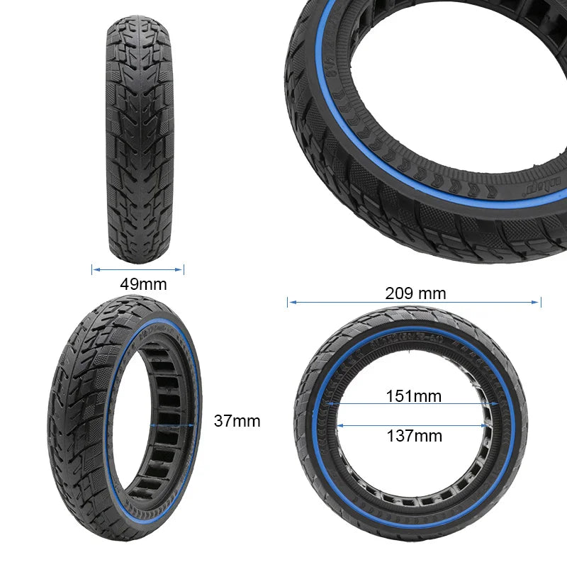 Roue pleine off-road 8,5x2 (50/75-6,1) bleu