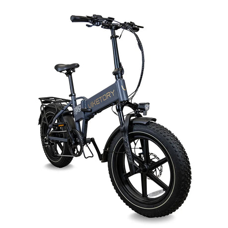 Vélo électrique Lithor Gray RideBack sous un angle différent, mettant en avant son design moderne, sa batterie intégrée et son confort de conduite.