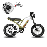 COMMANDO vélo électrique FATBIKE Vert militaire