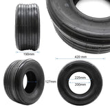 Pneu tubeless 18x9 5-8 / 225/55-8 lisse [Feiben]