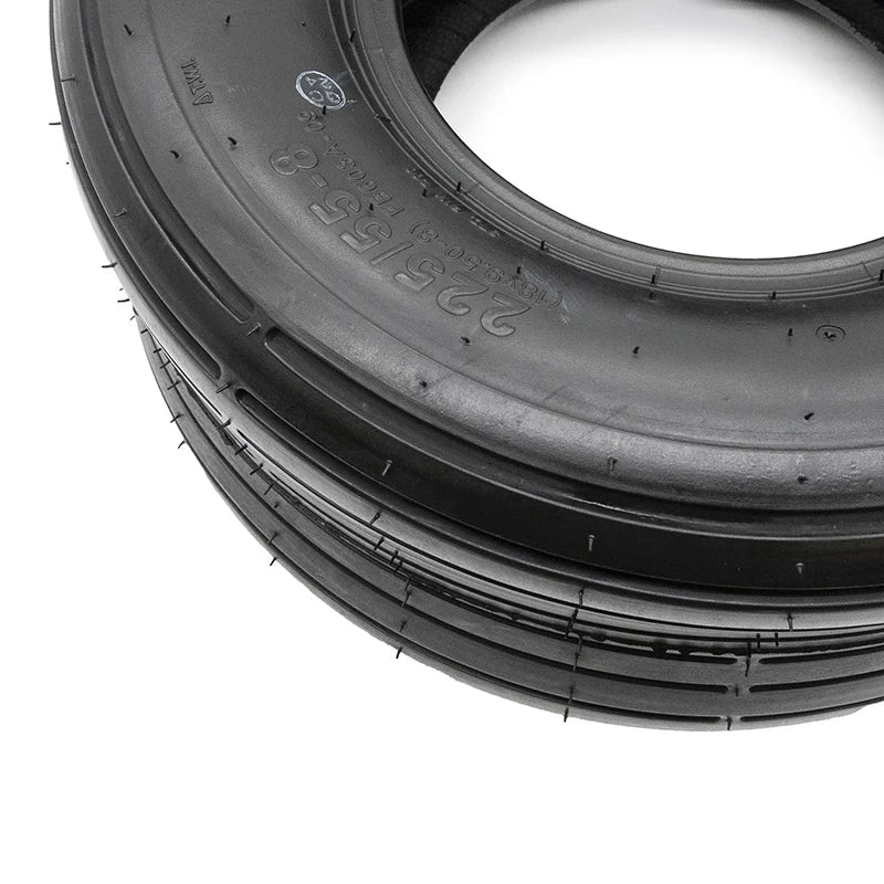Pneu tubeless 18x9 5-8 / 225/55-8 lisse [Feiben]