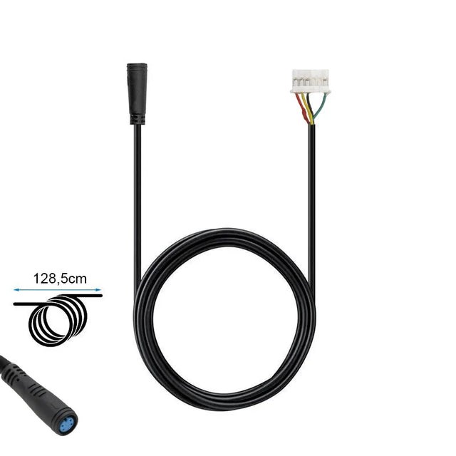 Câble data générique pour trottinette électrique avec connecteurs d'origine, utilisé pour la transmission des données entre les composants électroniques.