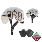 GLOOB Urban blanc - marron M cache-oreilles amovibles