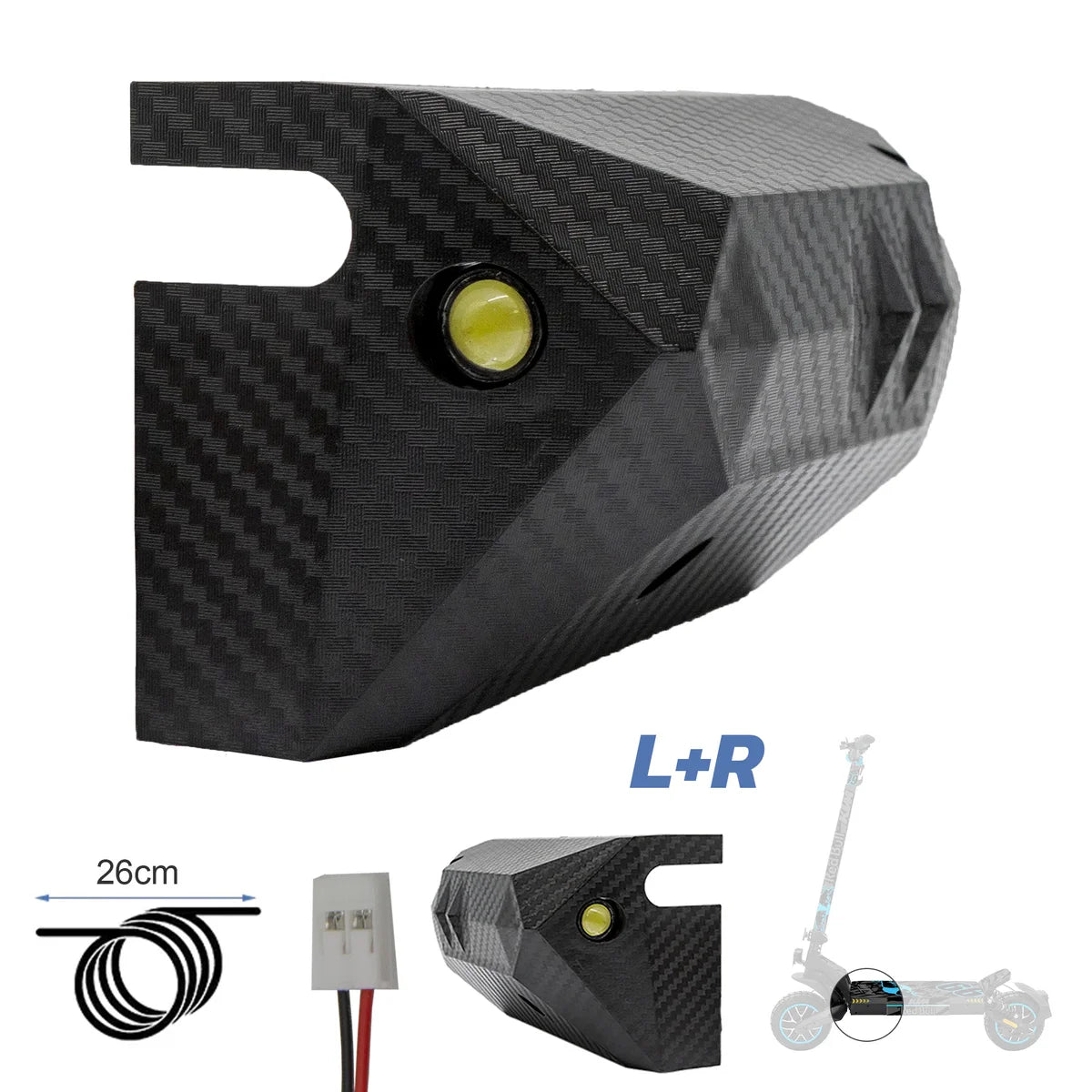 Phares latéraux avant avec boîtier Smartgyro MAX2