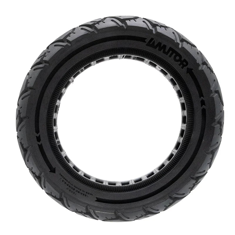 Pneu plein 10×3,0/255×80 (80/65-6) noire [Amitor]